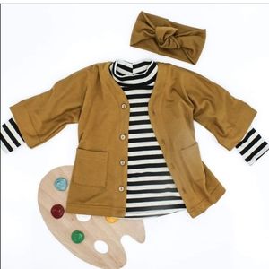 New Without Tags Little and Lively Artist Smock size 5/6 in umber